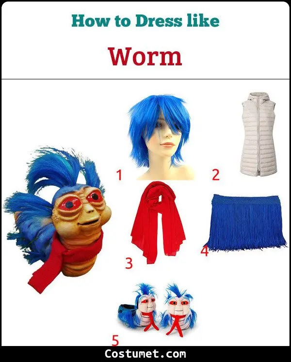 Worm Costume for Cosplay & Halloween