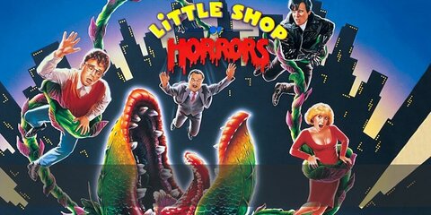 The Little Shop of Horrors’ costumes are a long-sleeved button down shirt, casual khaki pants, black oxford shoes, a brown sweater vest, and nerd glasses for Seymour; a leopard print short dress, brown pumps, and large round earrings for Audrey; a white chef coat, black leather pants, black rider boots, a black leather jacket, and black gauntlets for Orin; and a green long-sleeved shirt, black pants, green gloves, black sneakers, a Venus Fly Trap top, and a flower pot bottom for Audrey 2.