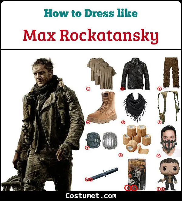 Max Rockatansky Costume for Cosplay & Halloween