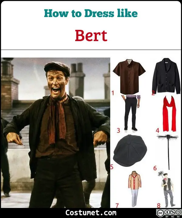 Bert Costume for Cosplay & Halloween