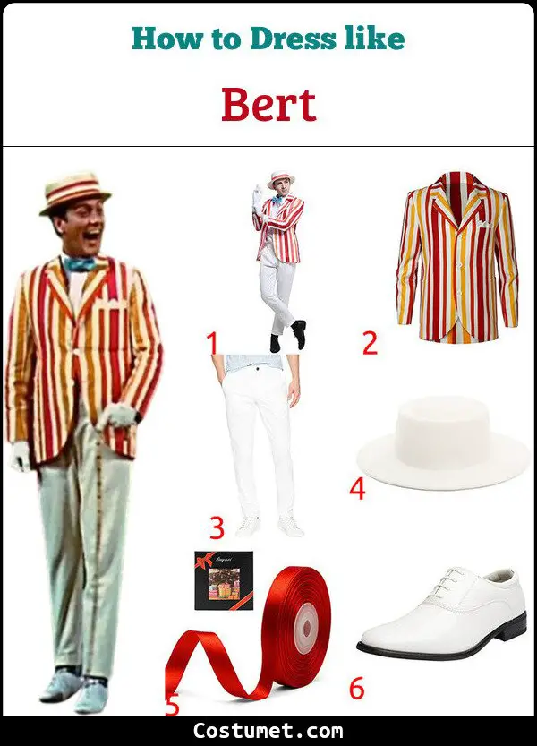 Bert Costume for Cosplay & Halloween