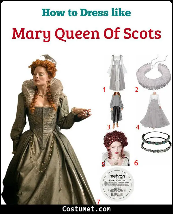 Mary Queen Of Scots Costume for Cosplay & Halloween