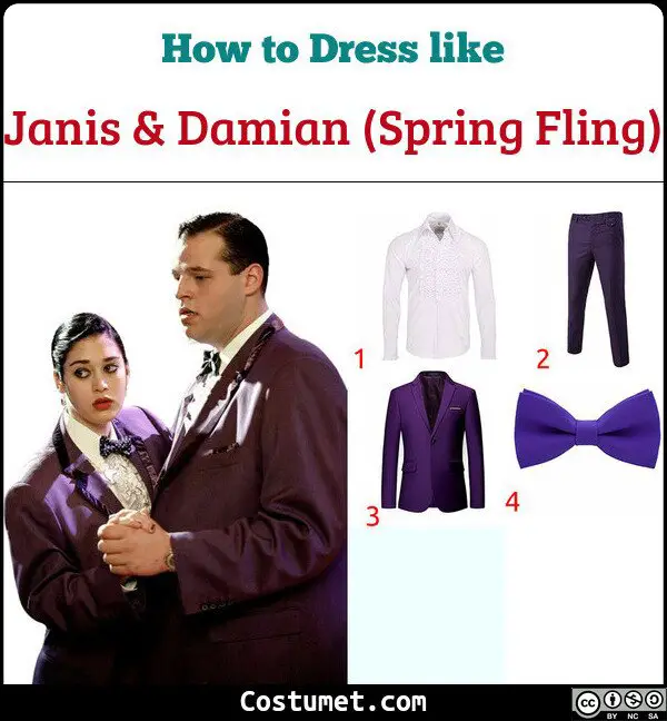 Janis & Damian (Spring Fling) Costume for Cosplay & Halloween