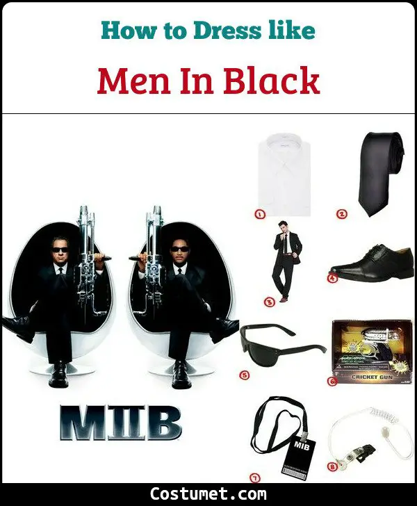 Men In Black Costume for Cosplay & Halloween