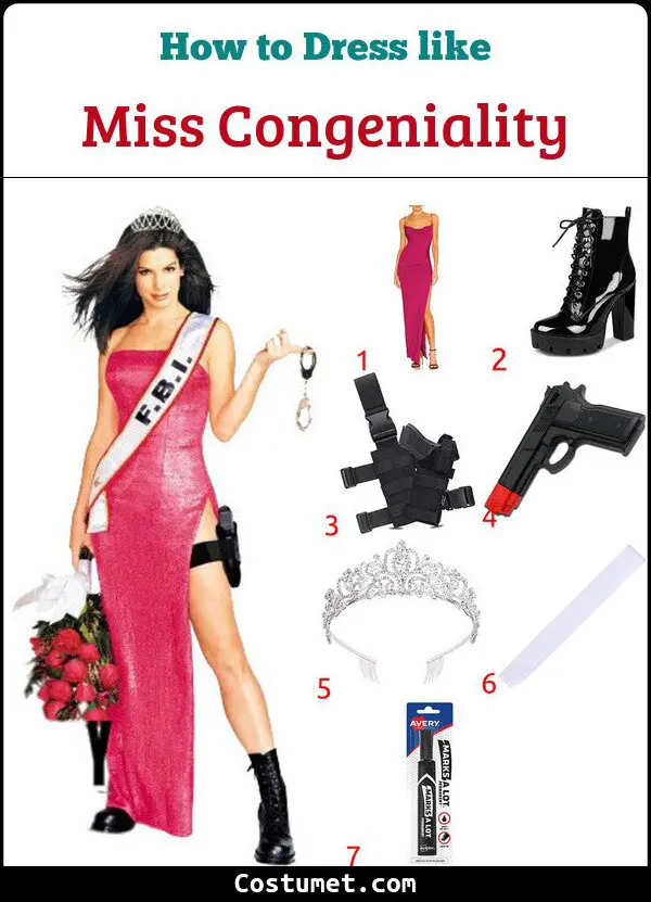 Miss Congeniality Costume for Cosplay & Halloween