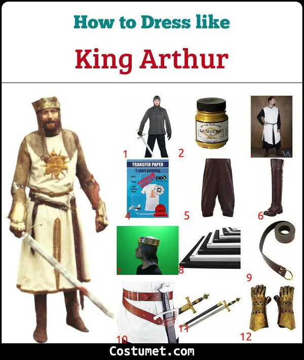 King Arthur Costume for Cosplay & Halloween