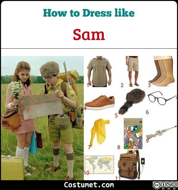 Sam Moonrise Kingdom Costume for Cosplay & Halloween