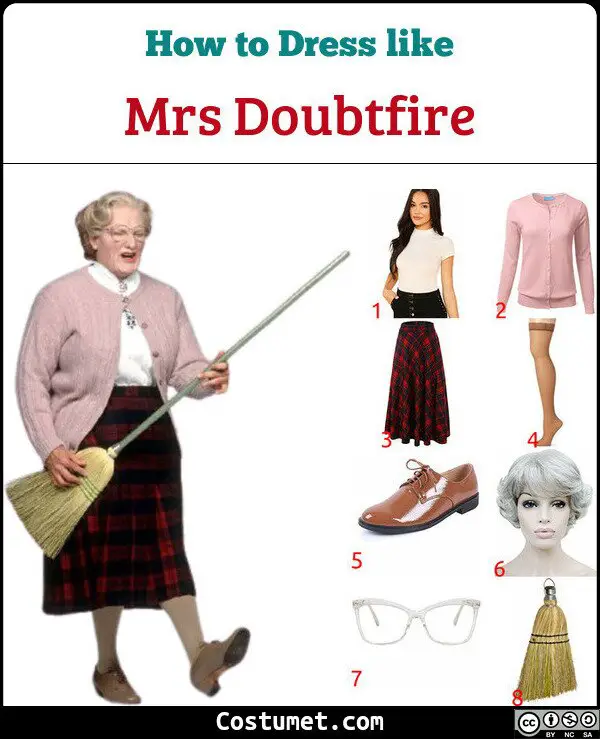 Mrs Doubtfire Costume for Cosplay & Halloween