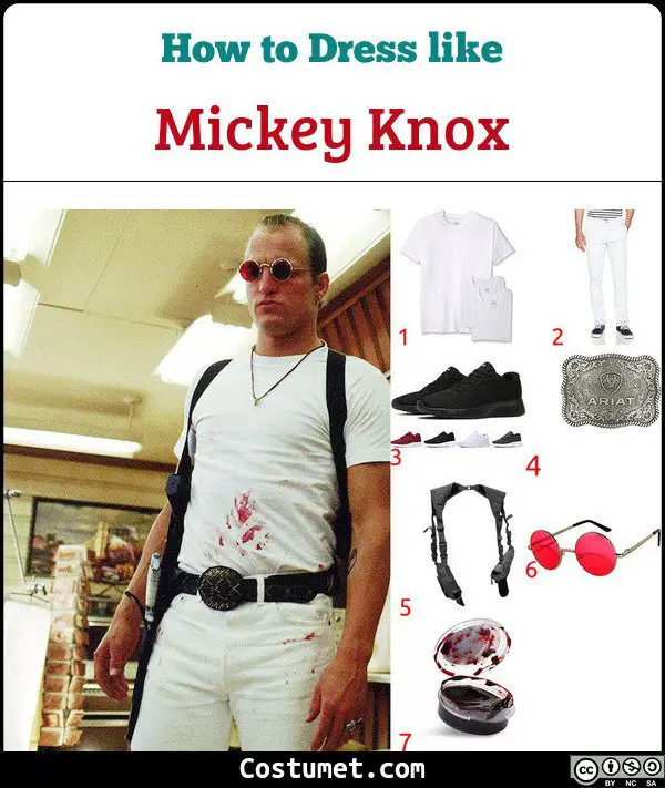 Mickey Knox Natural Born Killers Costume for Cosplay & Halloween