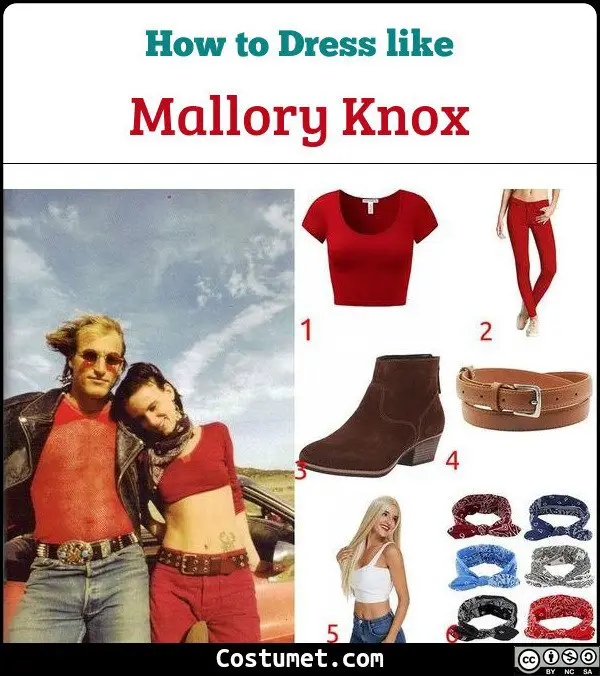 Mallory Knox Natural Born Killers Costume for Cosplay & Halloween