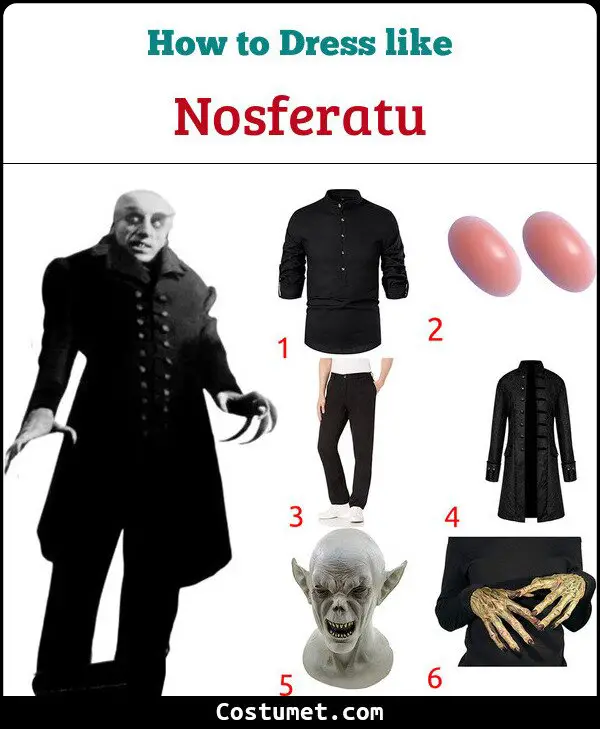 Nosferatu Costume for Cosplay & Halloween