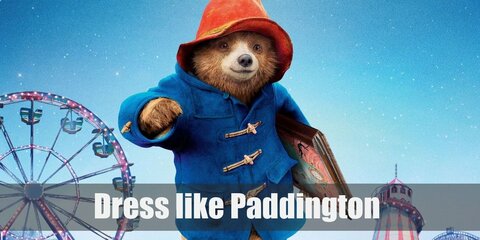  Paddington Bear is one of the most beloved bears in the world (and probably the most beloved in the UK). Paddington is cute, light brown bear with a very distinct outfit. He loves wearing a red bucket hat from his Uncle, and a blue button-down coat he got from the Browns. He’s also very partial to his brown suitcase.  