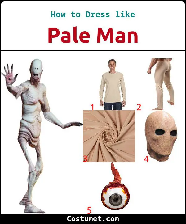 Pale Man Costume for Cosplay & Halloween