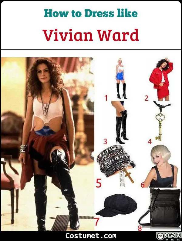 Vivian Ward Pretty Woman Costume for Cosplay & Halloween