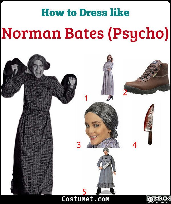 Norman Bates (Psycho) Costume for Cosplay & Halloween