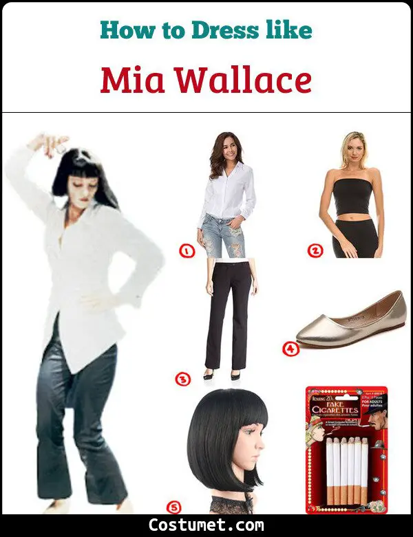Mia Wallace Costume for Cosplay & Halloween