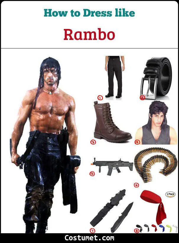Rambo Costume for Cosplay & Halloween