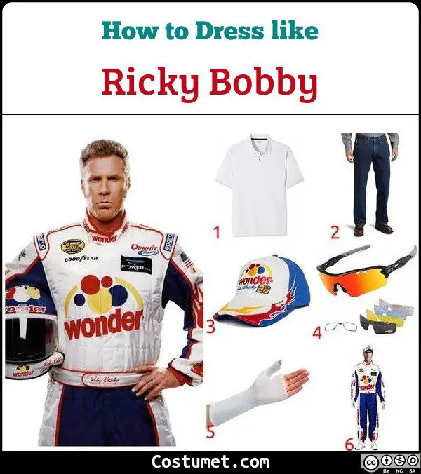 Ricky Bobby Costume for Cosplay & Halloween