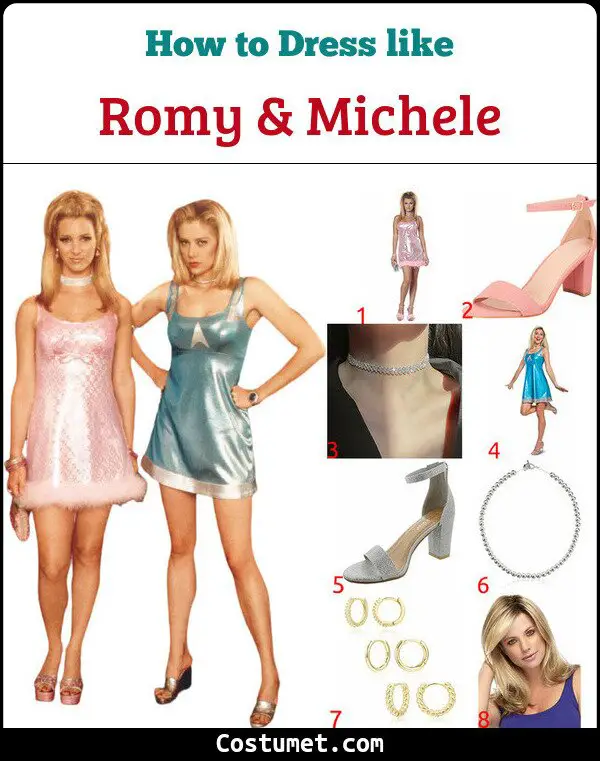 Romy & Michele Costume for Cosplay & Halloween