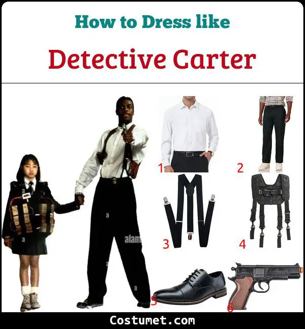 Detective Carter Costume for Cosplay & Halloween