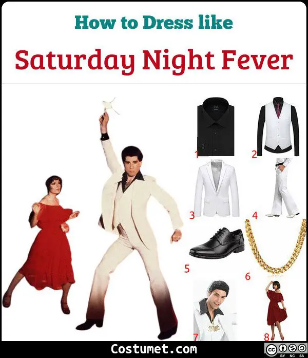 Saturday Night Fever Costume for Cosplay & Halloween