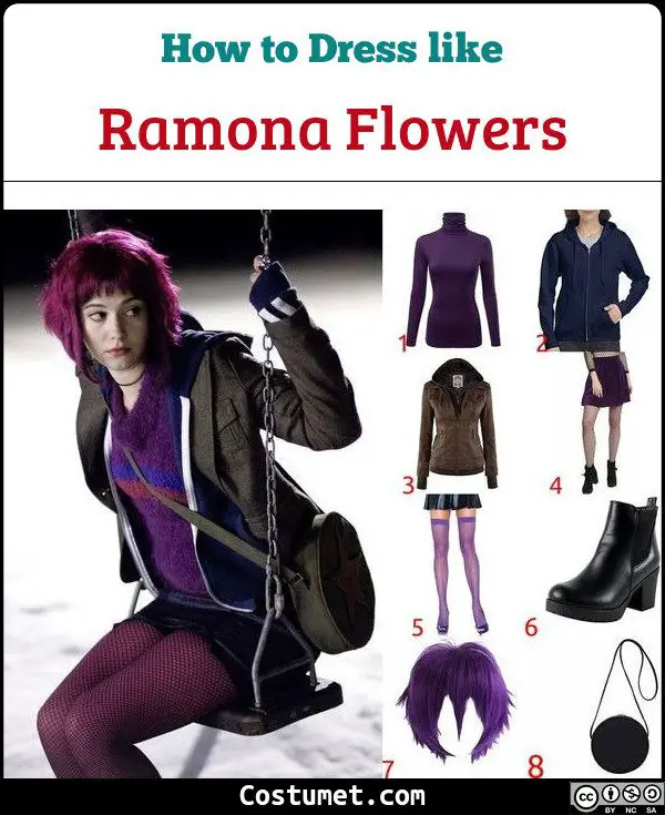 Ramona Flowers Costume for Cosplay & Halloween