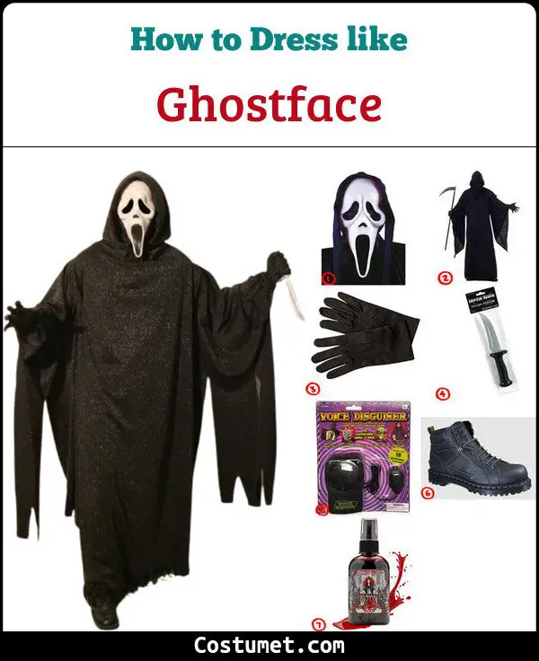 Ghostface Costume for Cosplay & Halloween