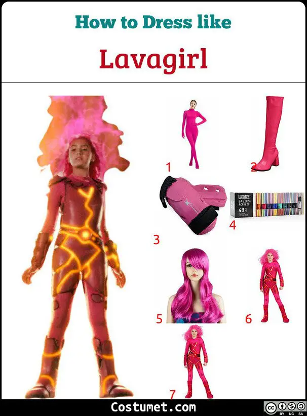 Lavagirl Costume for Cosplay & Halloween