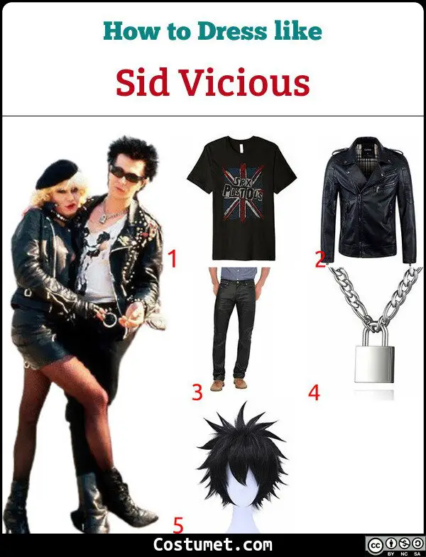 Sid Vicious Costume for Cosplay & Halloween