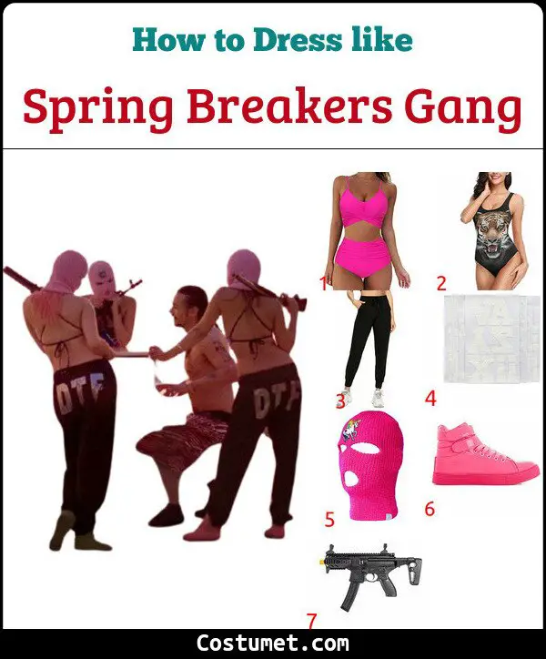 Spring Breakers Gang Costume for Cosplay & Halloween
