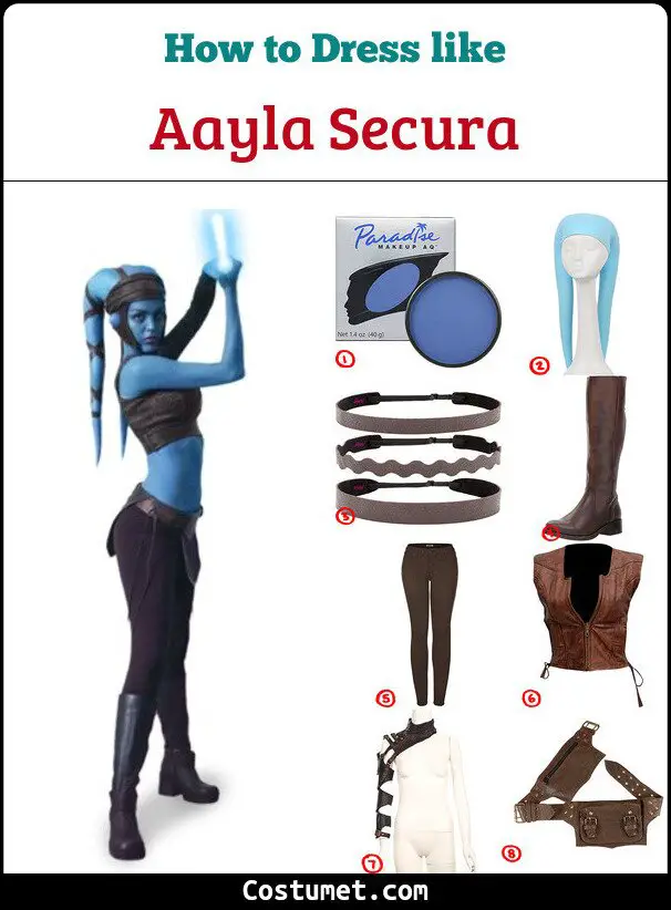 Aayla Secura Costume for Cosplay & Halloween