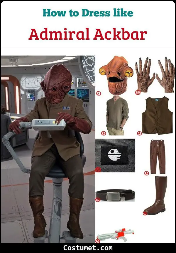 Admiral Ackbar Costume for Cosplay & Halloween