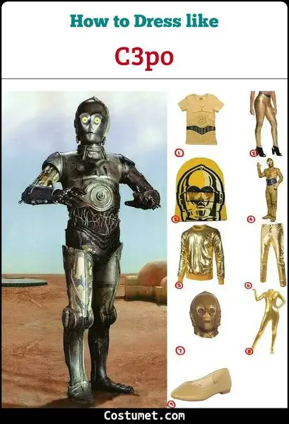 Create Your Own Star Wars C 3po Costume For Cosplay Halloween