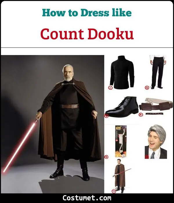 Count Dooku Costume for Cosplay & Halloween