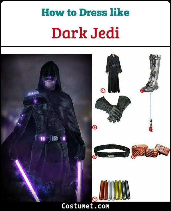Dark Jedi Costume for Cosplay & Halloween