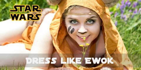 Cosplaying Ewok would be a perfect choice for kids, but adults could try as well. These small creatures have a pretty interesting 
