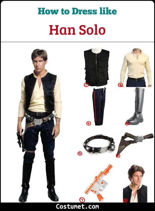 Han Solo Costume for Cosplay & Halloween