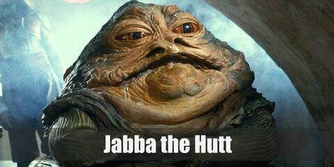  Jabba the Hutt ’s costume needs foam rubber, fastbond contact adhesive, spandex, and textile paint.