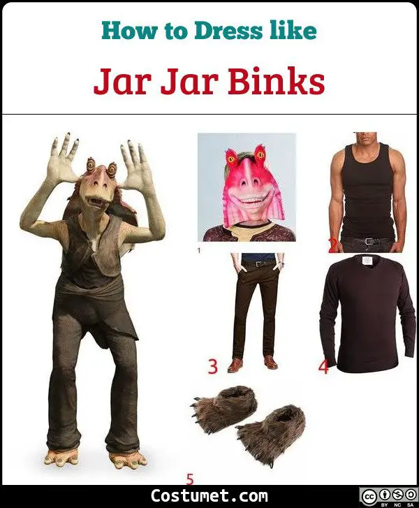 Jar Jar Binks Costume for Cosplay & Halloween