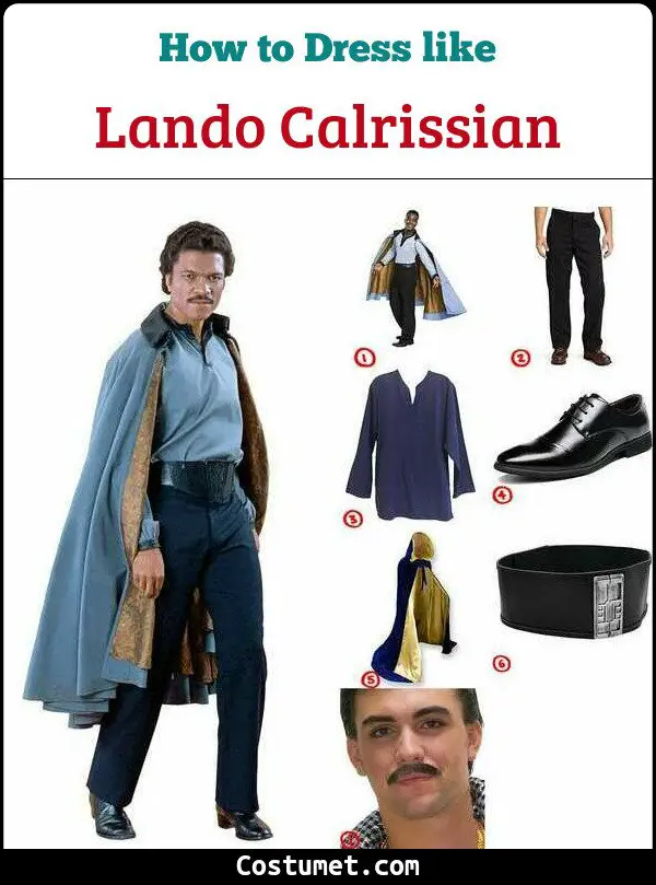 Lando Calrissian Costume for Cosplay & Halloween