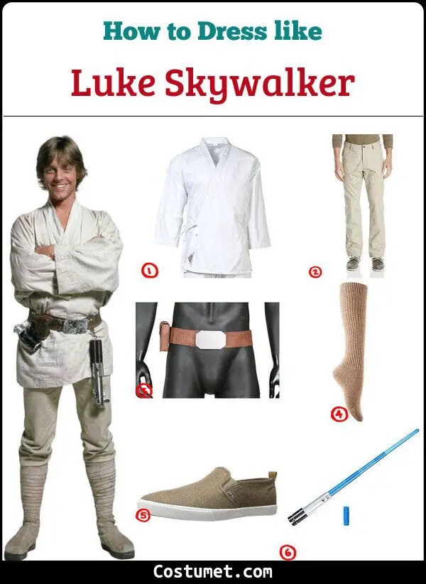 Luke Skywalker Costume for Cosplay & Halloween