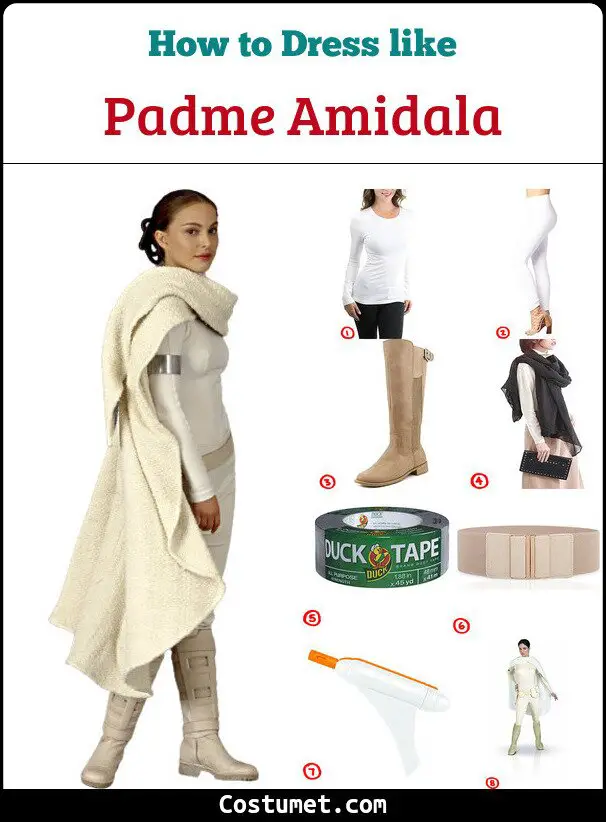 Padme Amidala Costume for Cosplay & Halloween