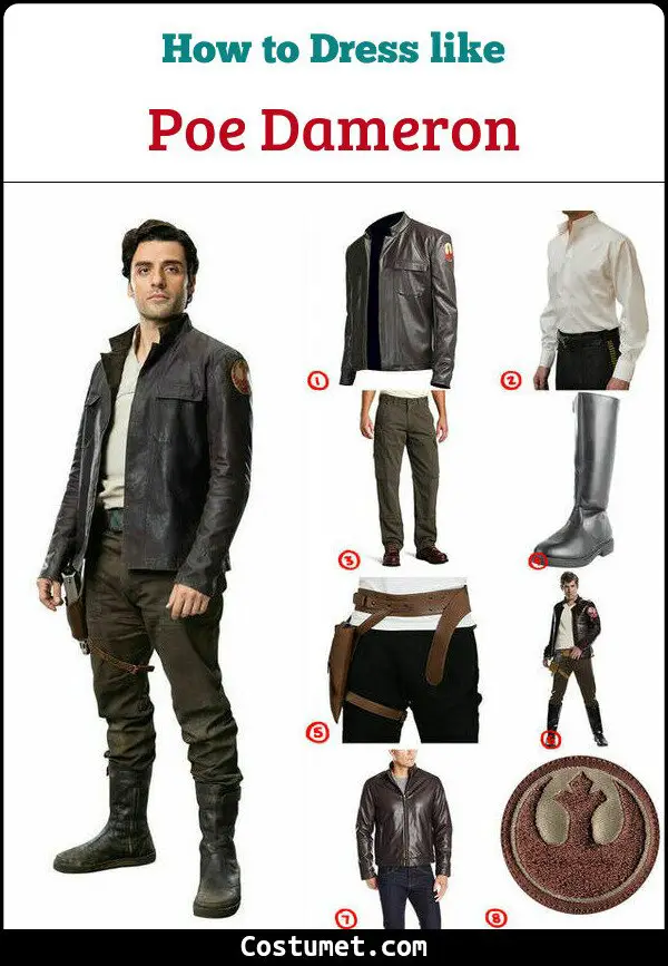 Poe Dameron Costume for Cosplay & Halloween