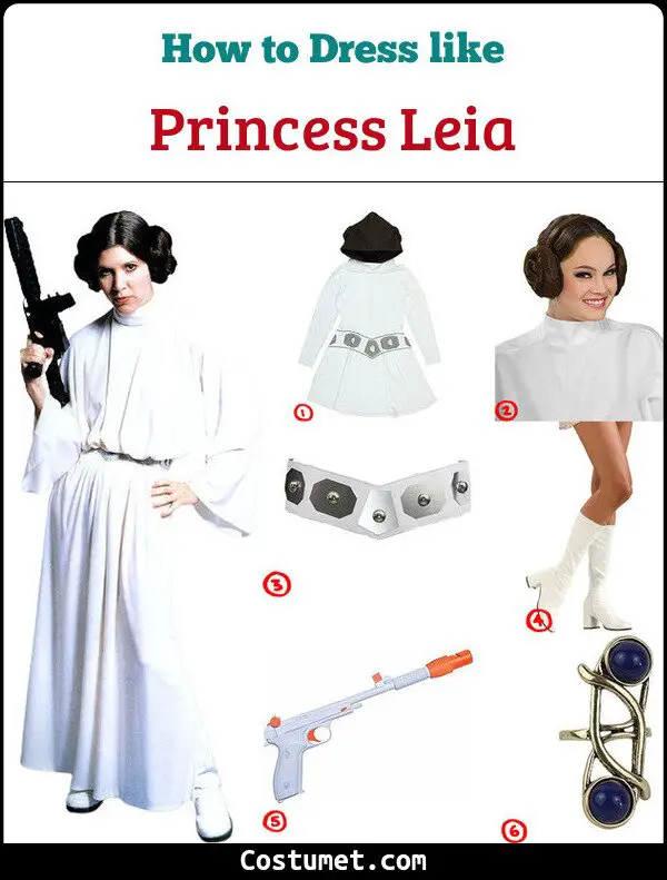 Princess Leia Costume for Cosplay & Halloween