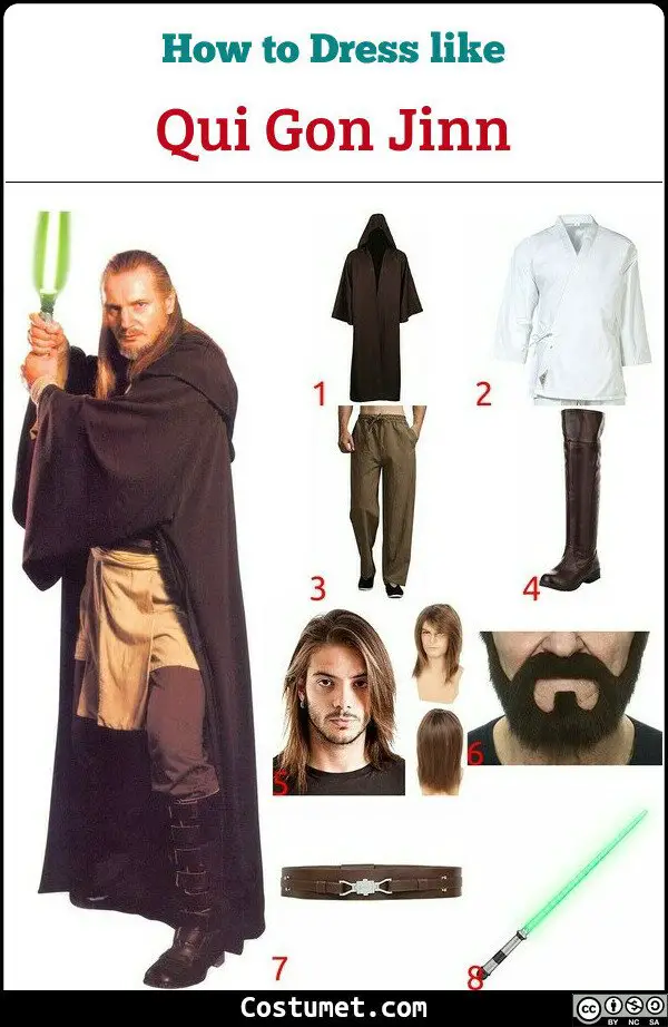 Qui Gon Jinn Costume for Cosplay & Halloween