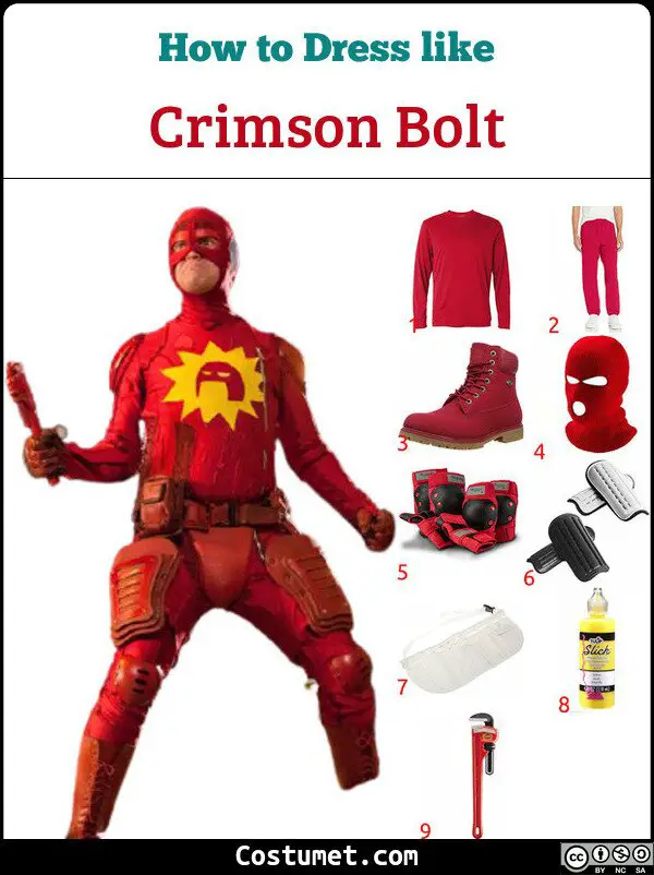 Crimson Bolt Costume for Cosplay & Halloween