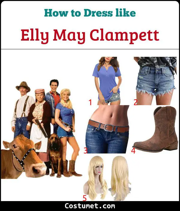 Elly May Clampett Costume for Cosplay & Halloween