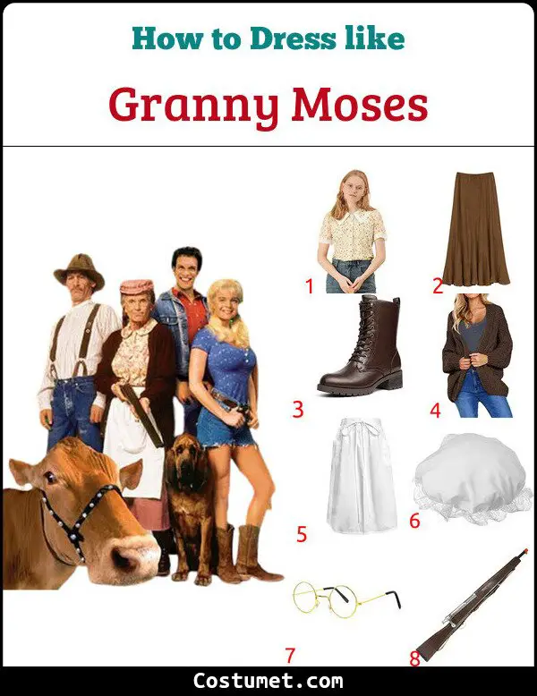 Granny Moses Costume for Cosplay & Halloween