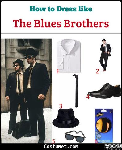 Blues Brothers Costume - Adult Blues Brothers Movie Costumes