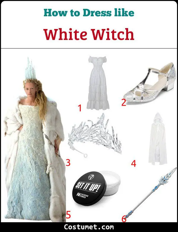 White Witch Costume for Cosplay & Halloween